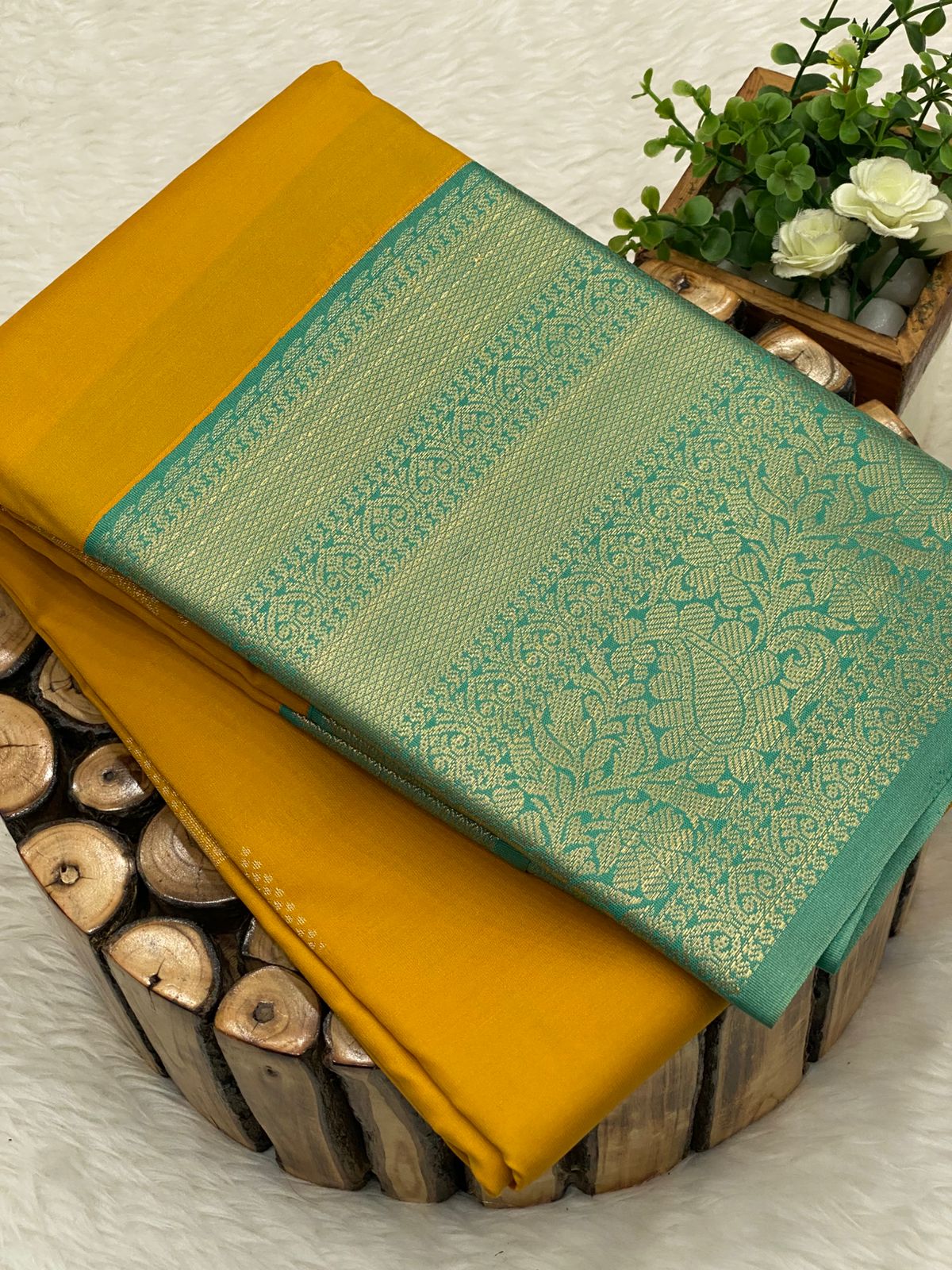 Premium Kanchi Korvai Border Saree