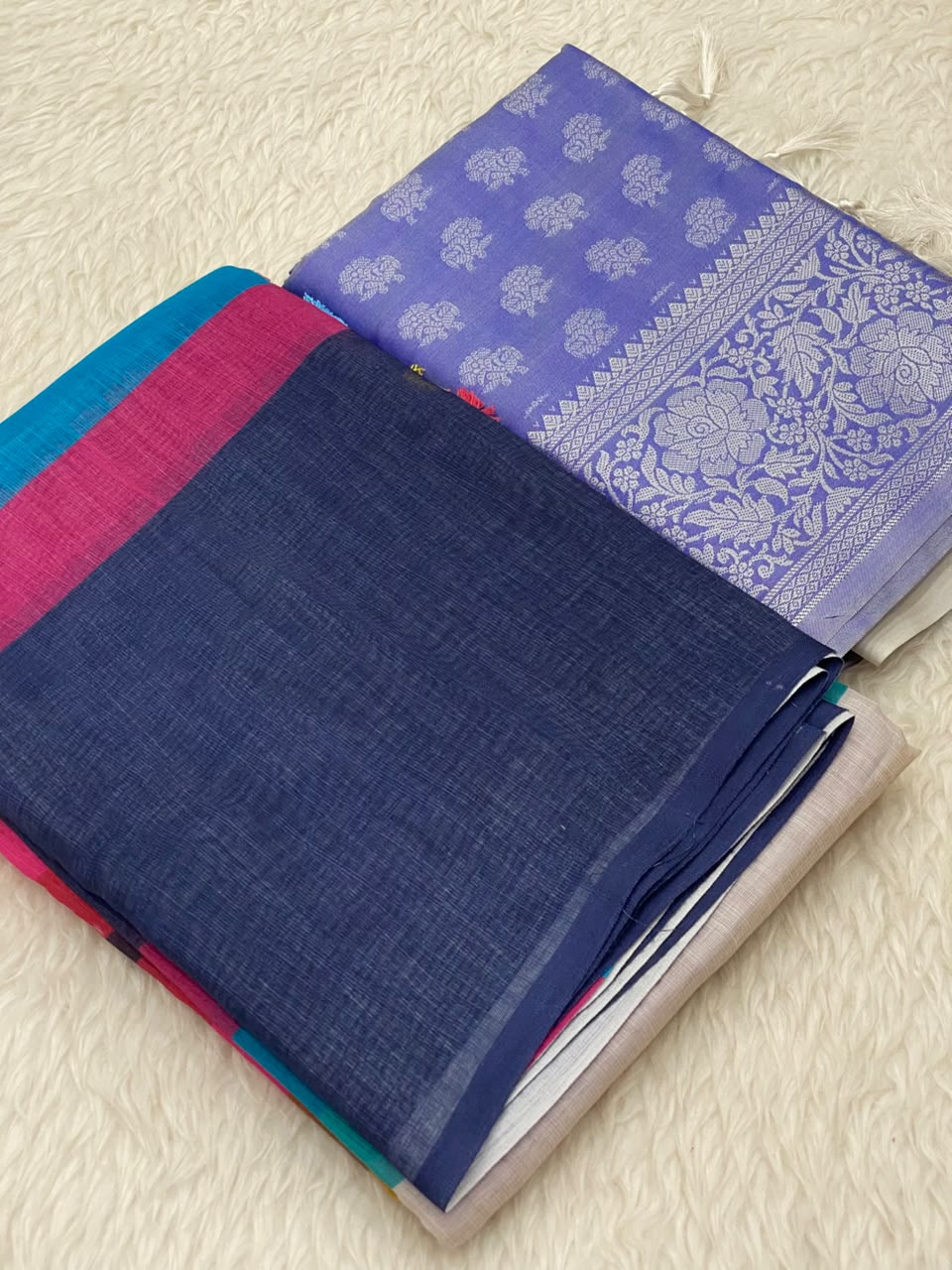 999 - Linen Kanchi Tissue Combo Saree