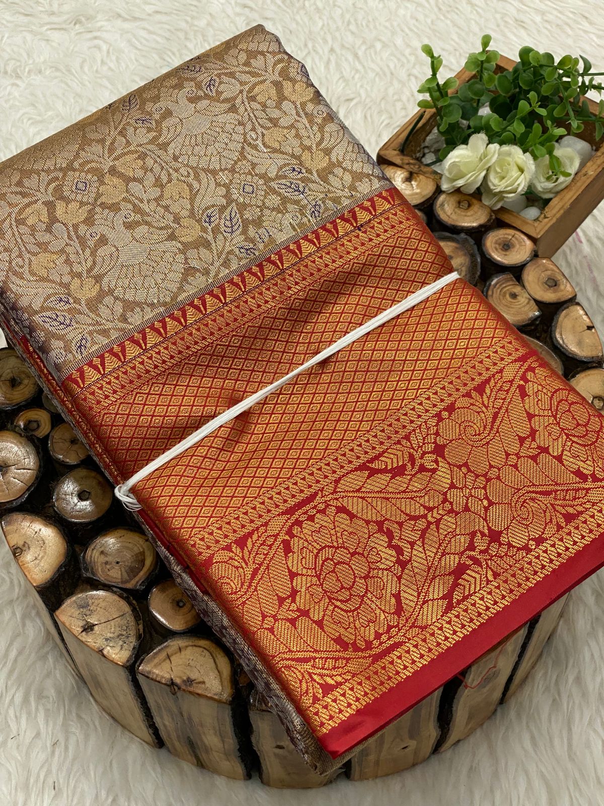 Tissue Bridal Sarees