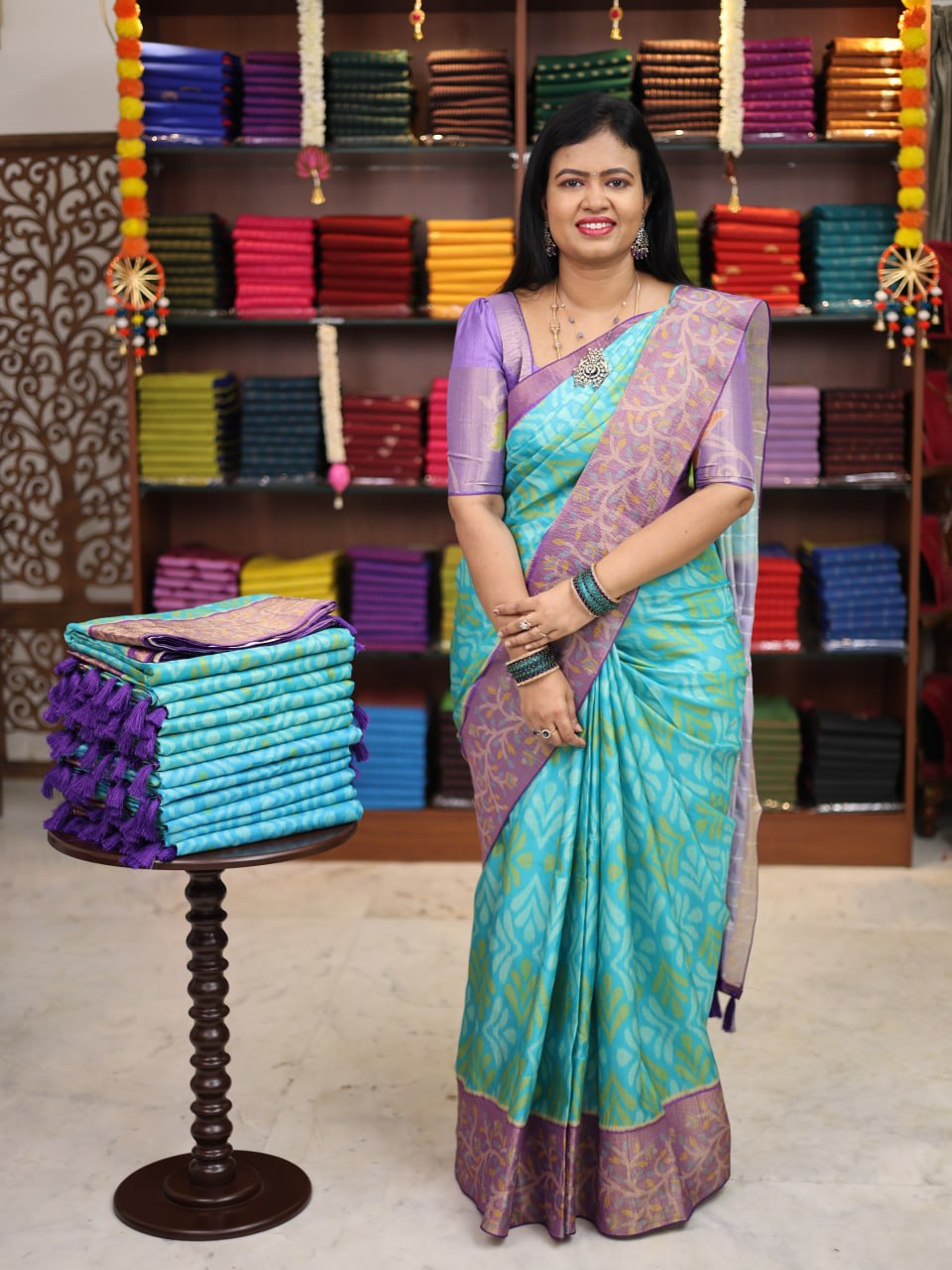 Pochampally Jute Silk Sarees