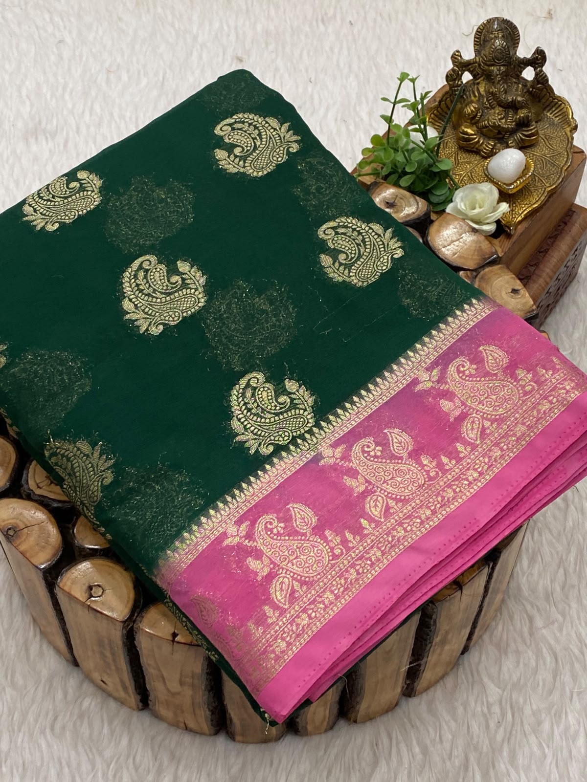Premium Mysore Crepe Silk Saree
