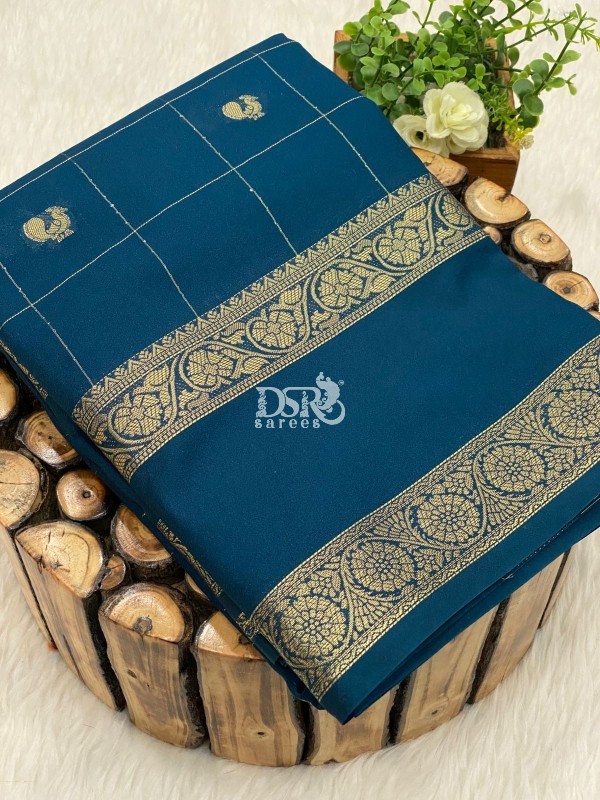 Semi Mysore Crepe Silk Saree