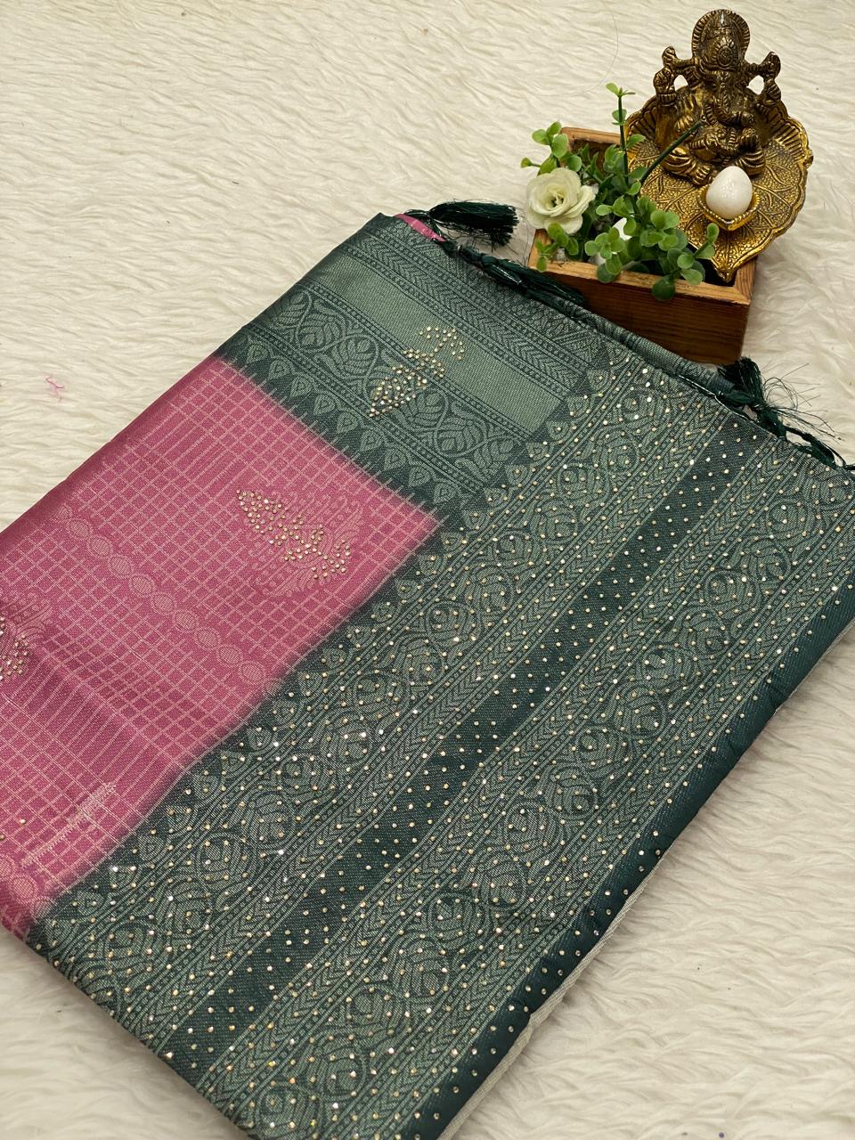Softy With Stone Work Sarees