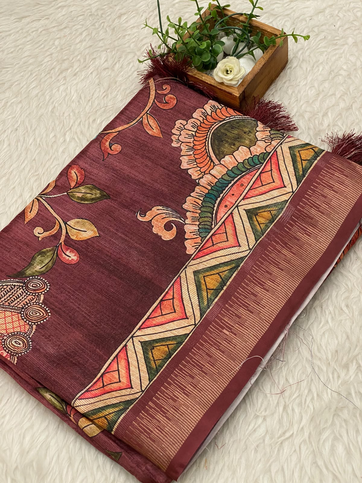 Semi Tussar Saree
