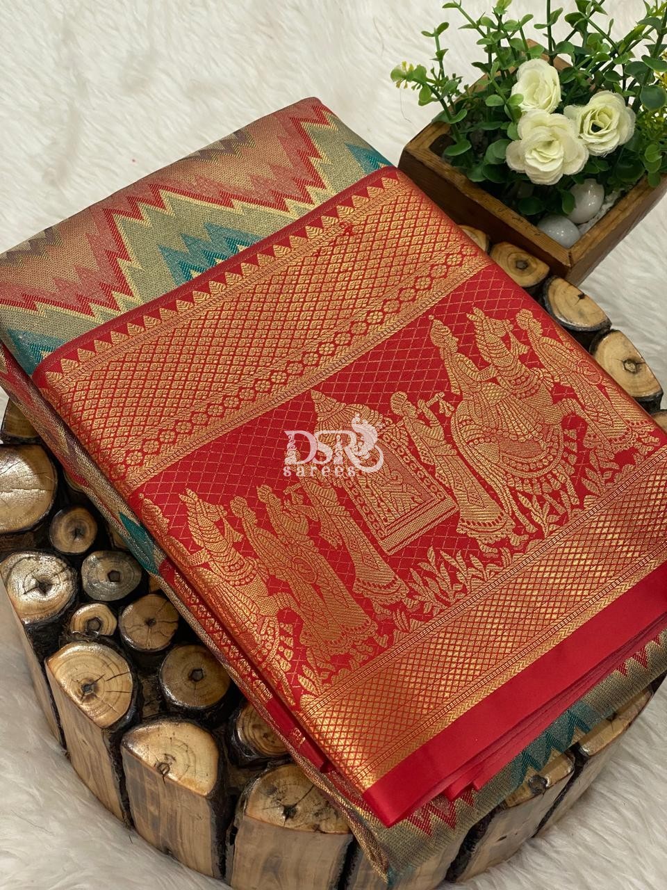 Tissue Bridal Saree