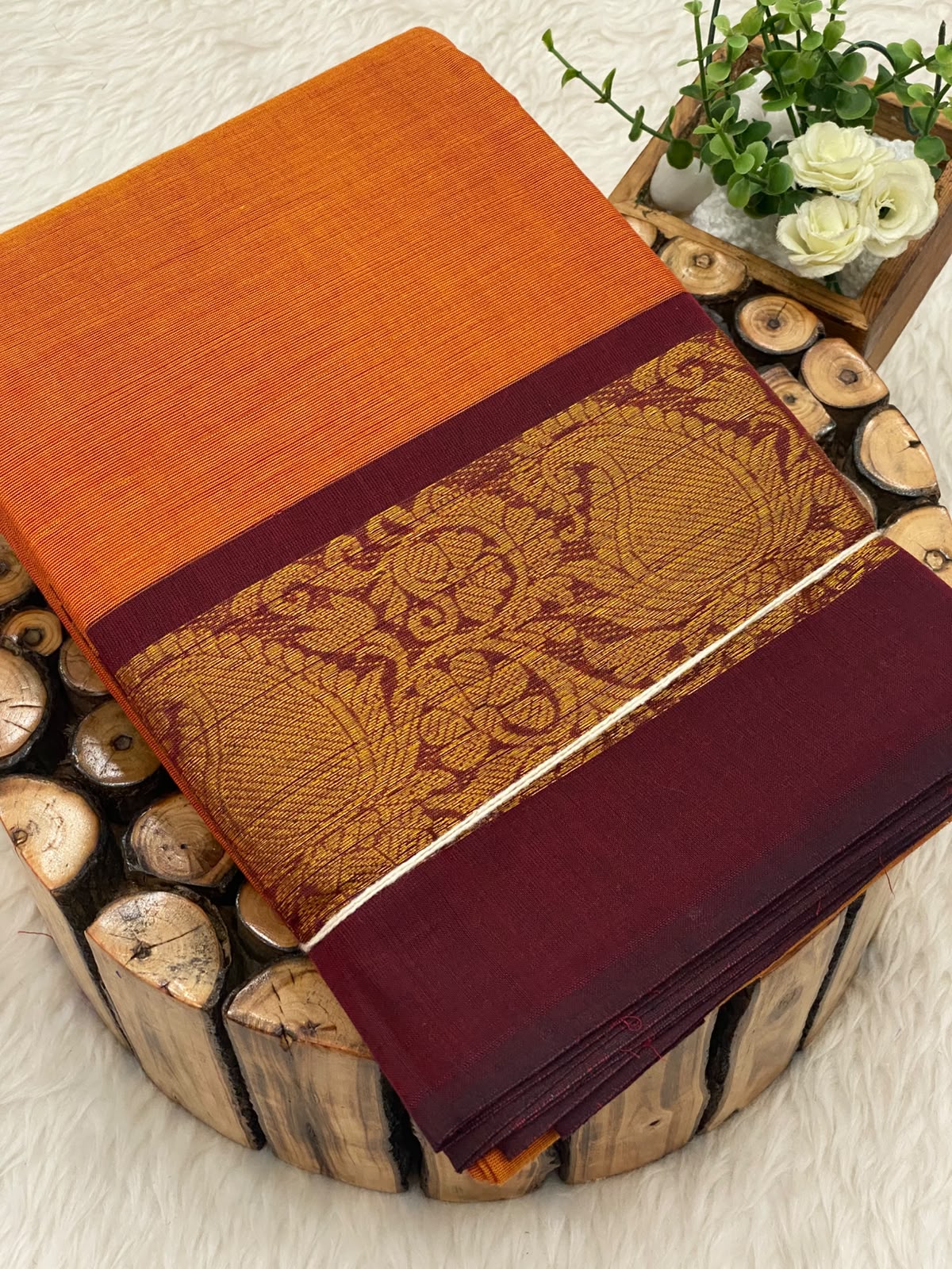 Chettinadu Cotton Saree W/B-Vol3