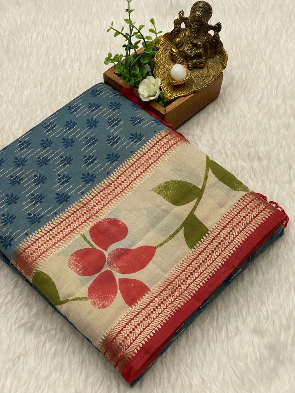 Banarasi Chanderi Cotton Saree