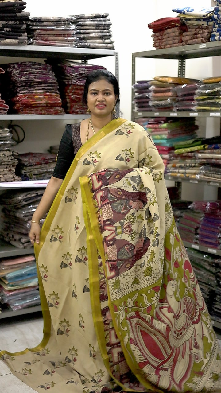 Chennuri Silk Kalamkari Saree