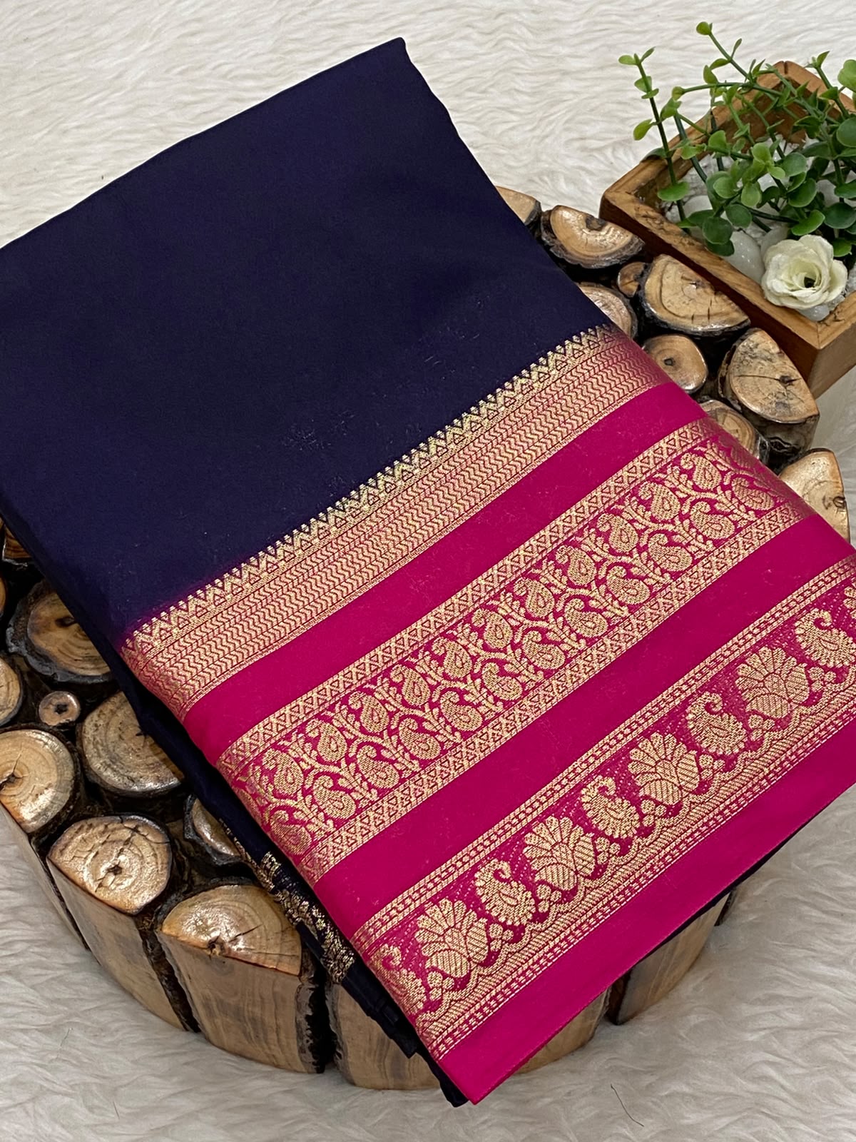 Semi Mysore Silk Saree