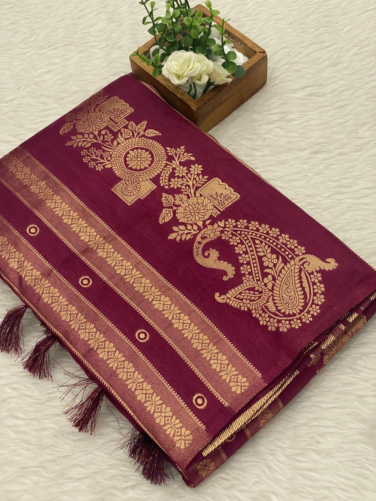 Viscose Crepe Silk Sarees