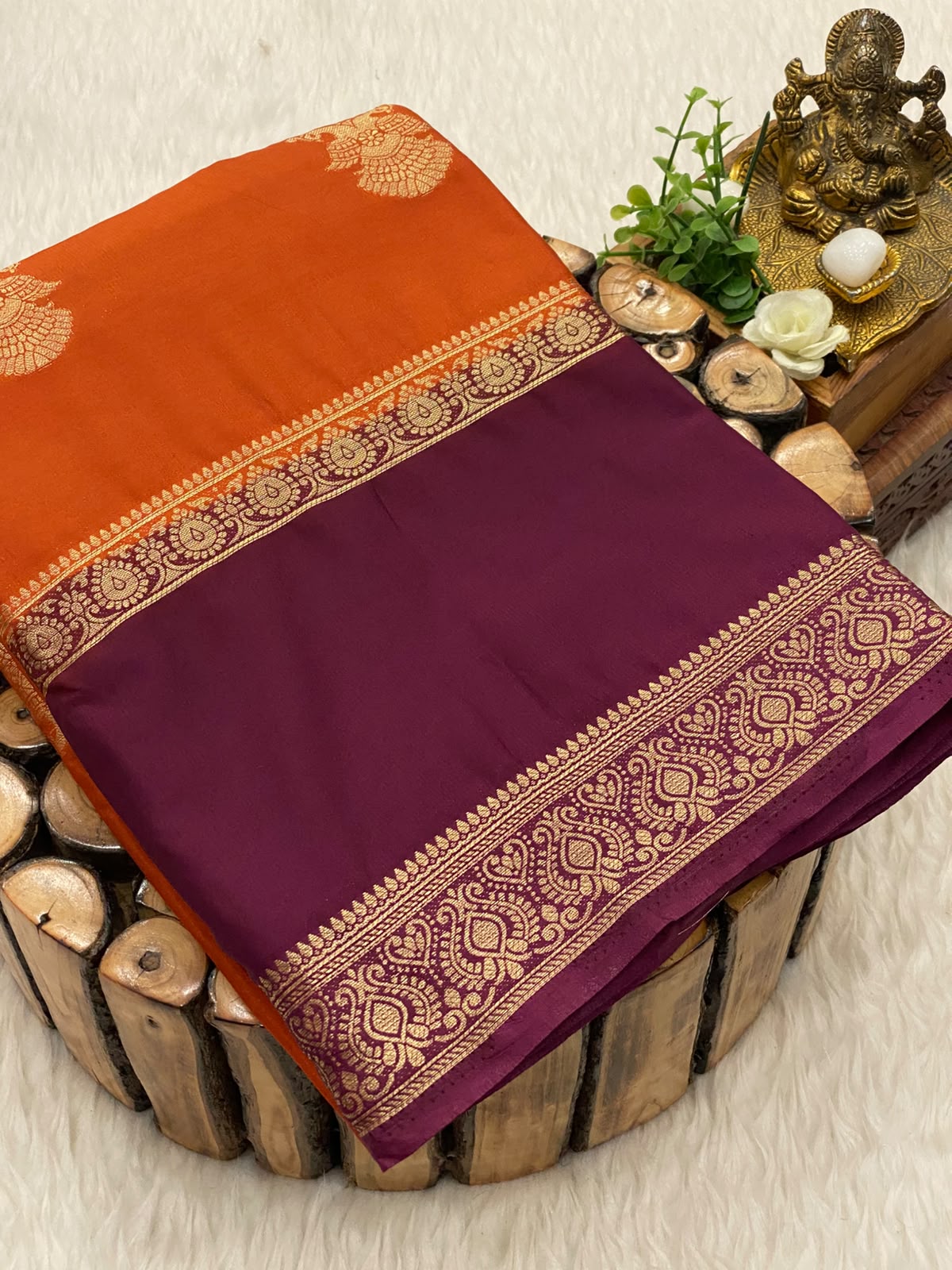Premium Mysore Crepe Silk Saree