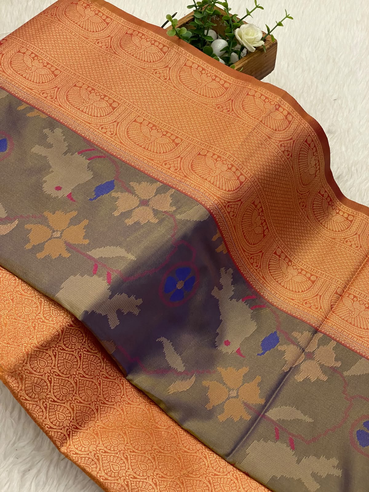 Patola slub silk sarees