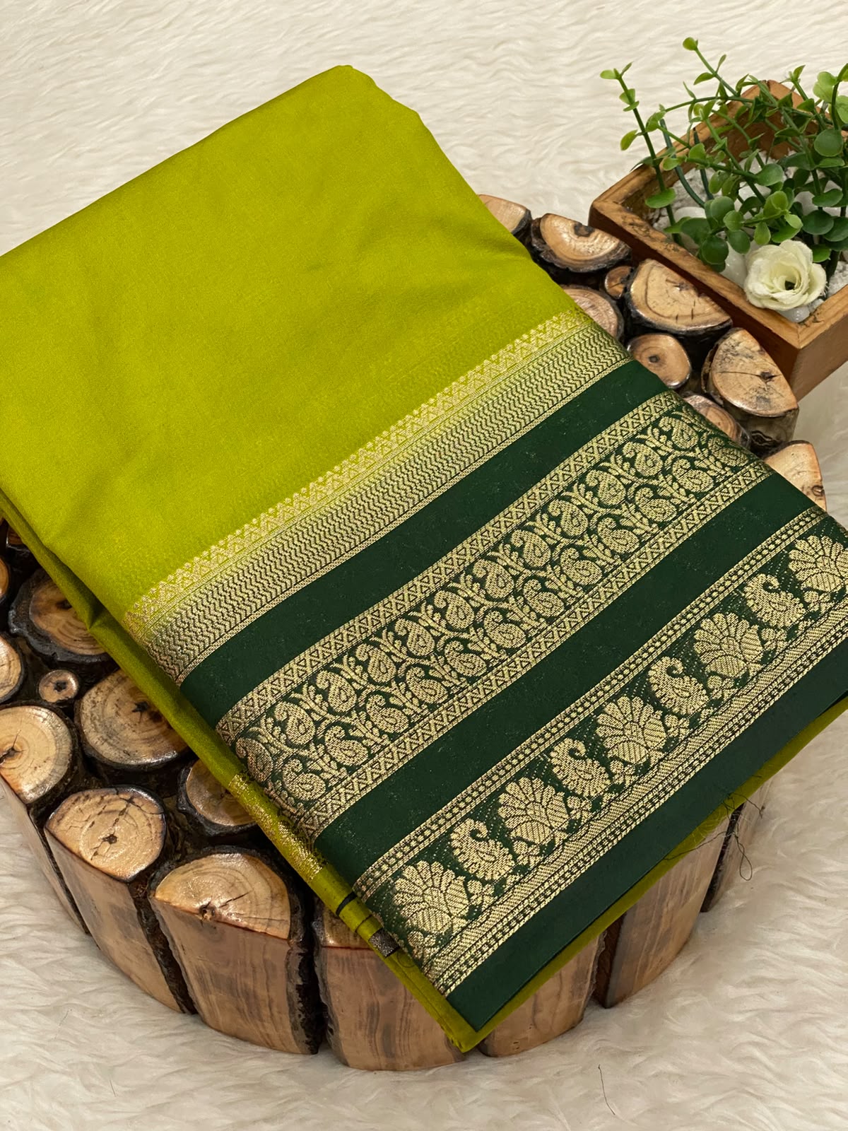 Semi Mysore Silk Saree
