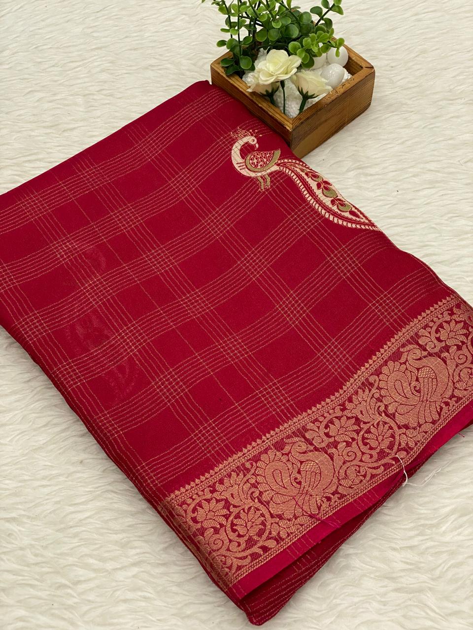 Viscose Chiffon Sarees-vol1
