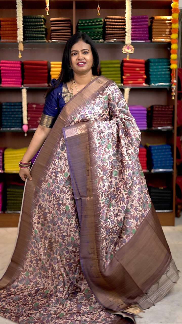 Semi Chapa tussar Sarees