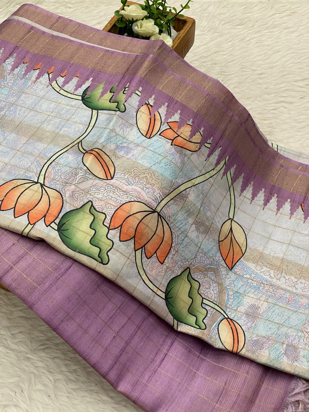 Tussar Linen Cotton Sarees