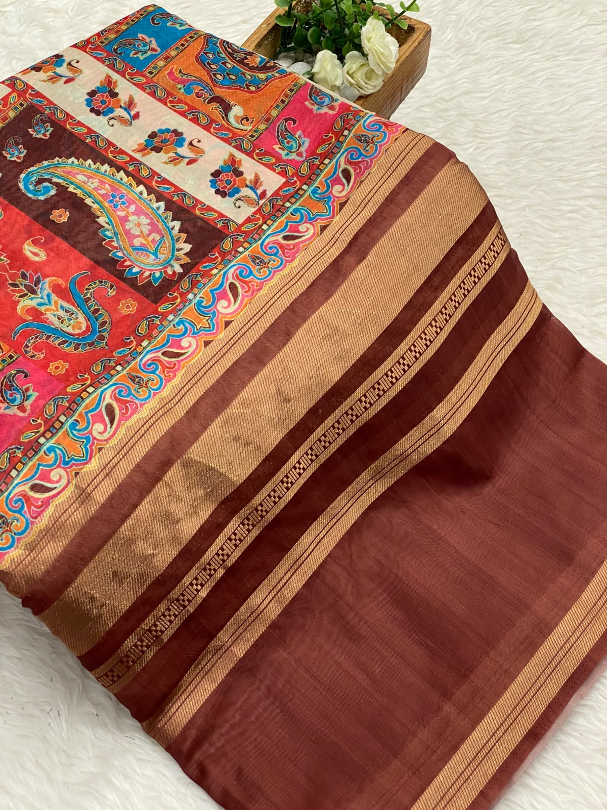 Organza Tissue Silk Saree