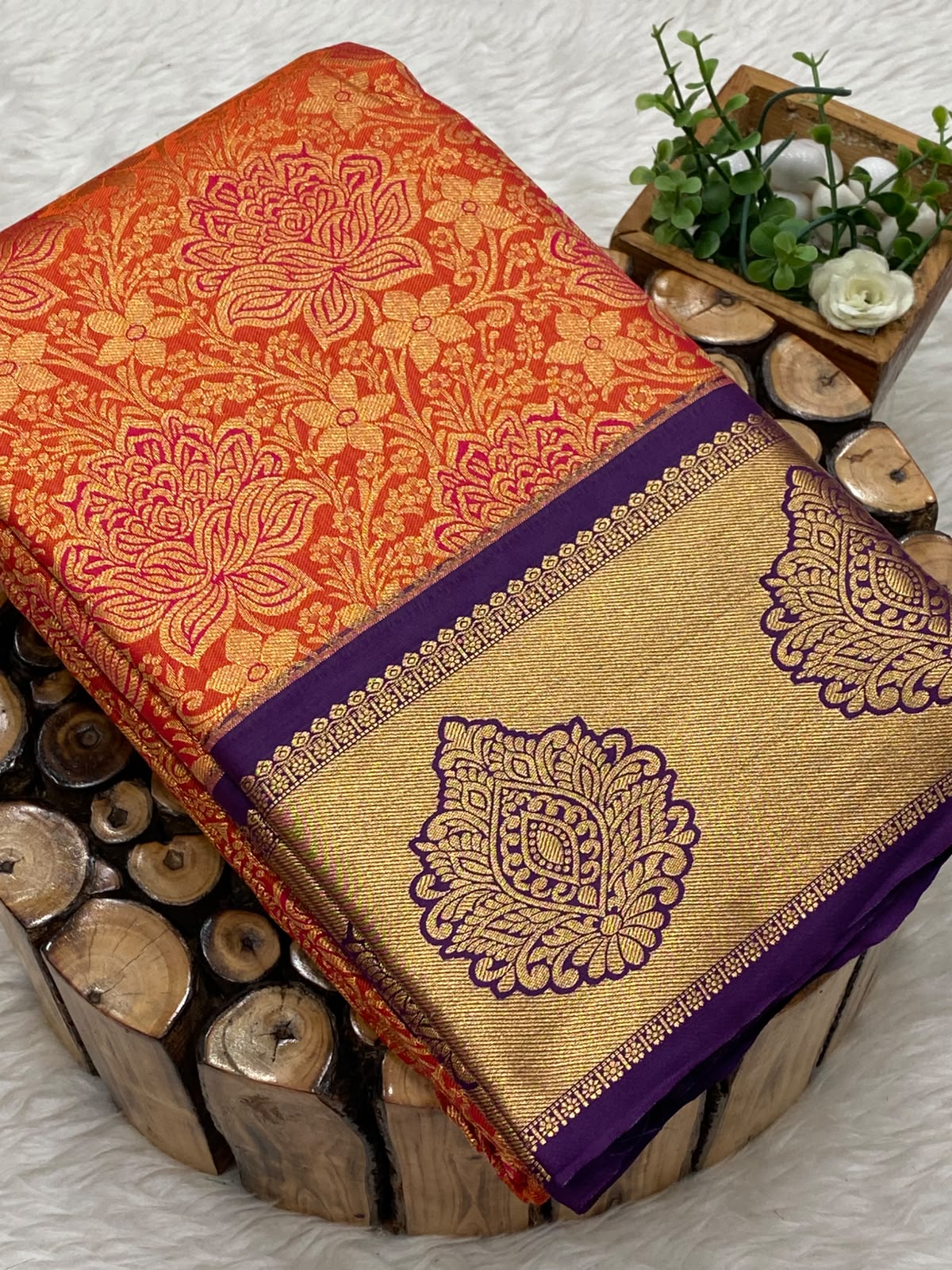 Premium Kanchi Korvai Border Saree-vol4