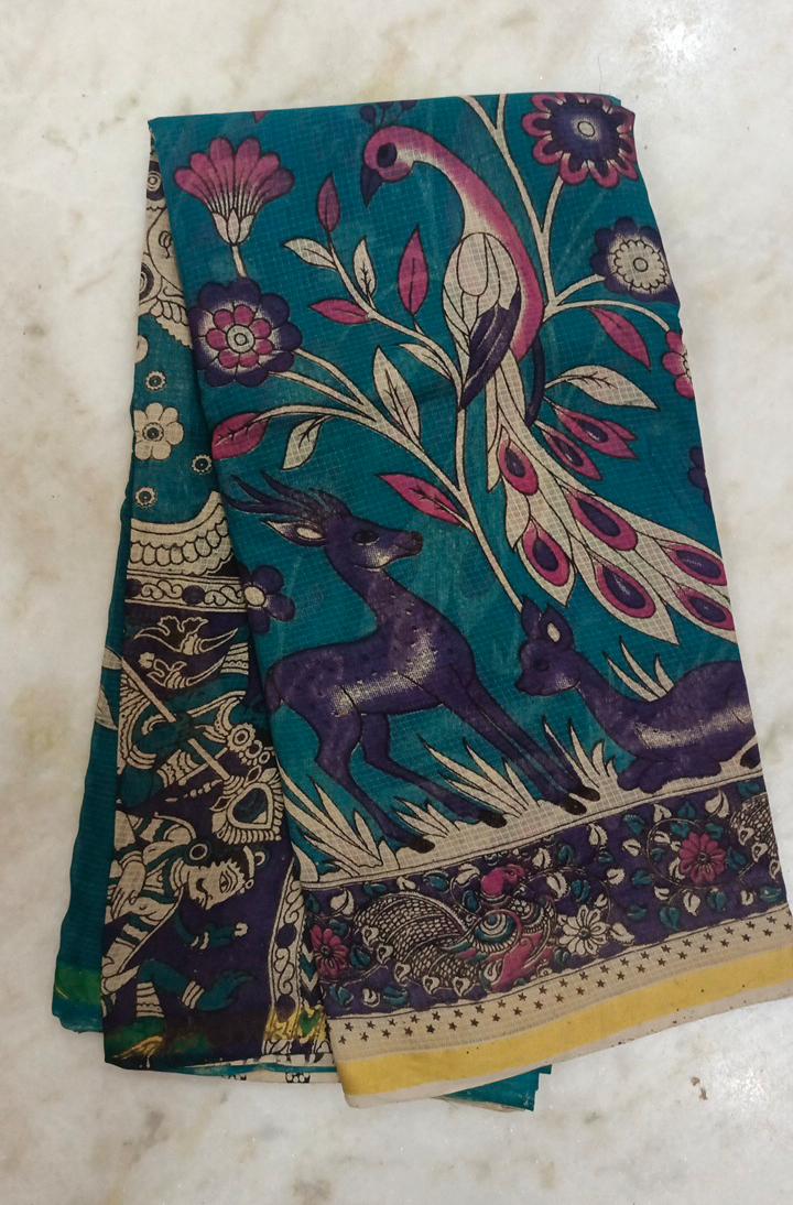 Kota net Kalamkari sarees