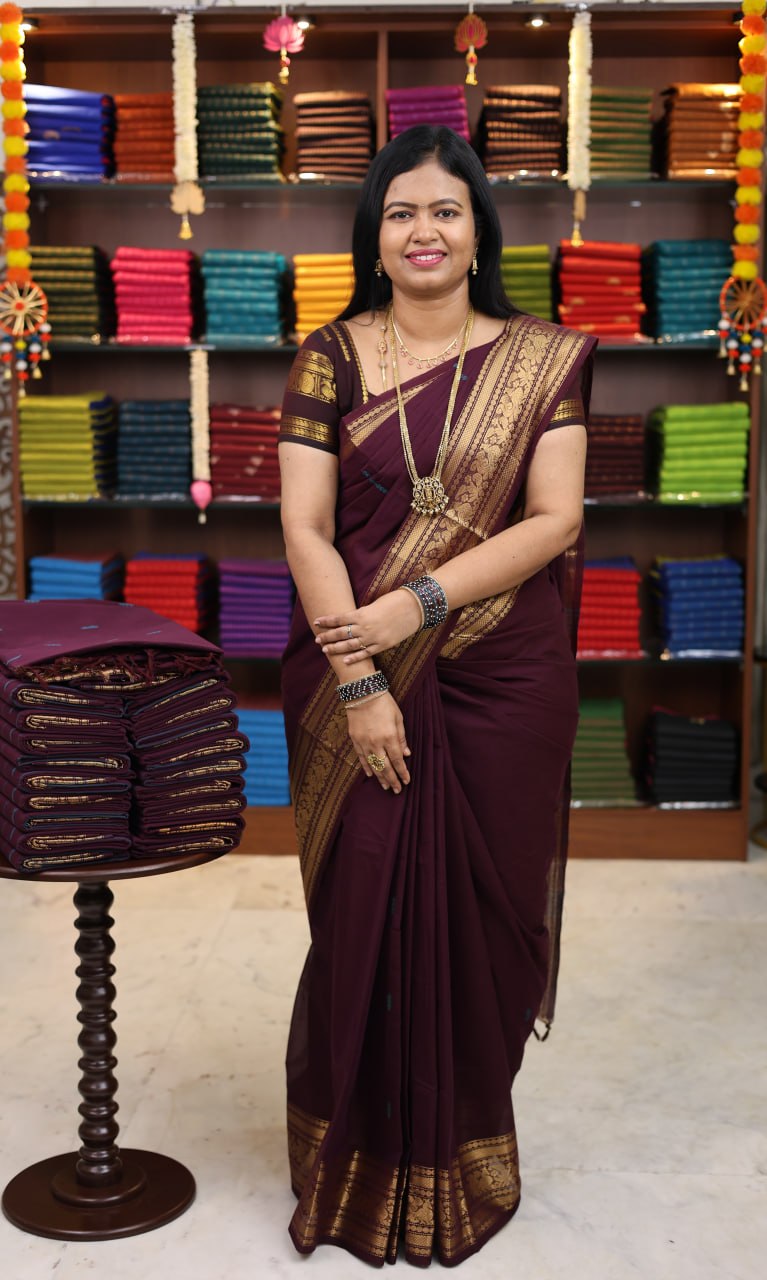 Chettinadu Cotton Butta saree