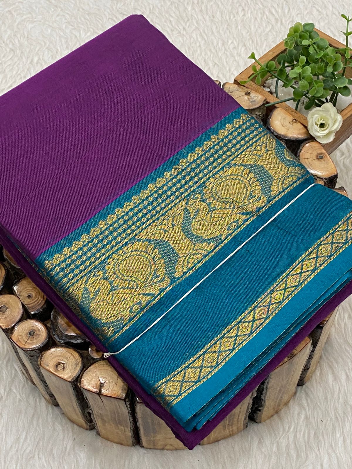 Chettinadu Cotton Saree W/B-Vol3