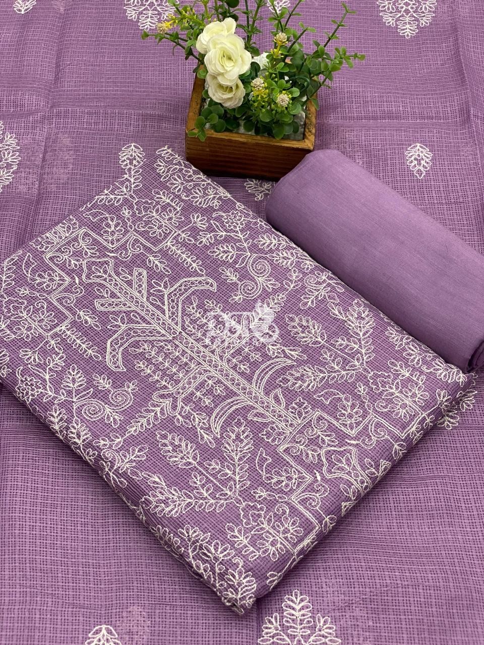 Kota net salwar with embroidery