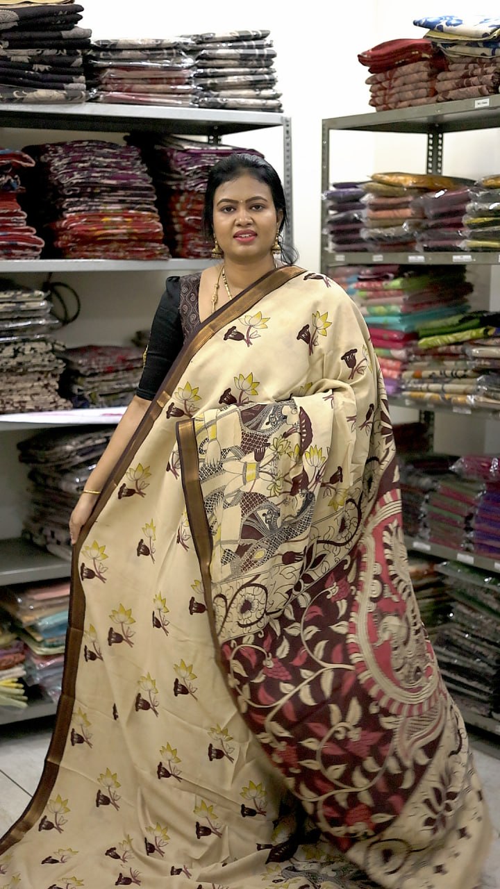 Chennuri Silk Kalamkari Saree