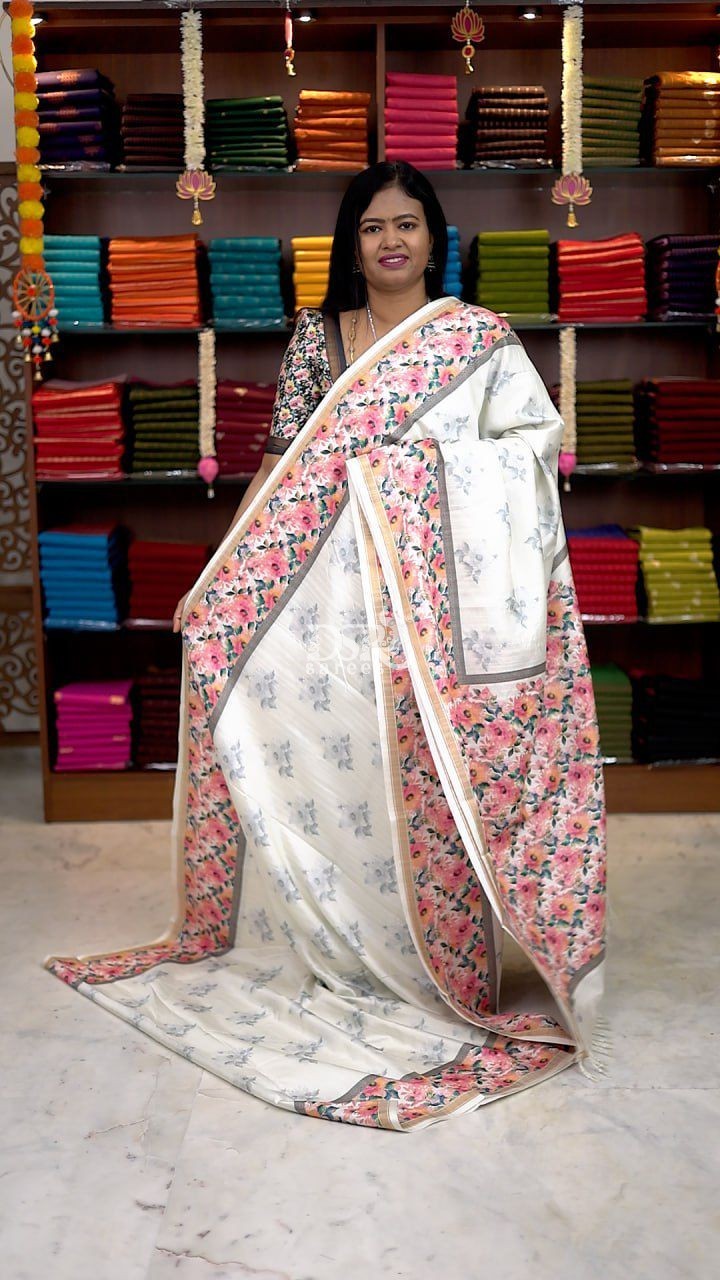 Semi Tussar Saree