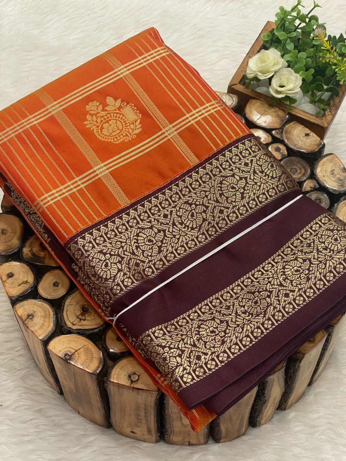 Premium Kanchi Korvai Border Saree