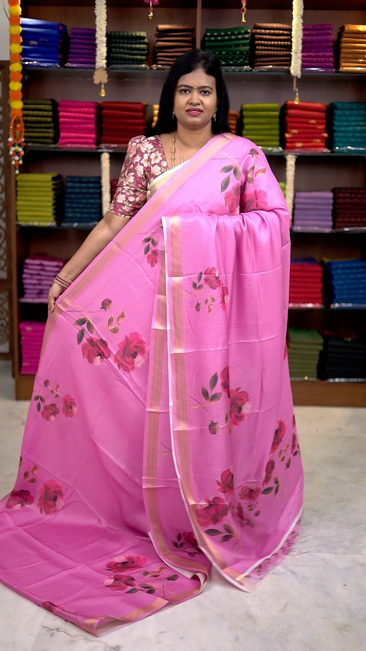 Viscose Chiffon Sarees