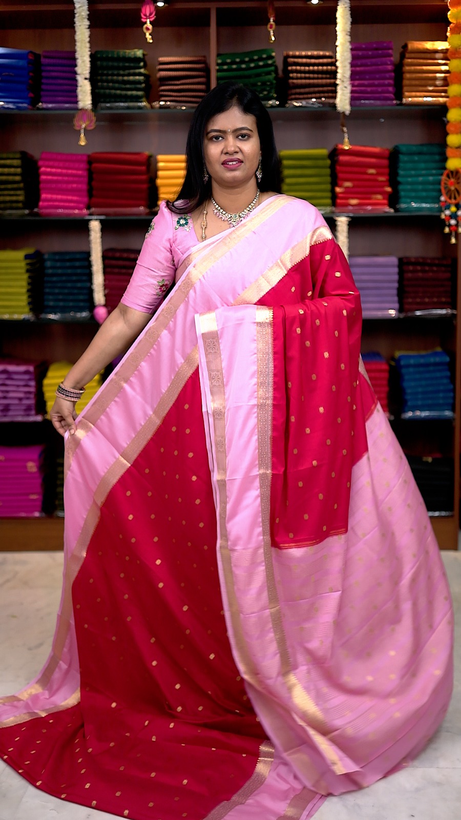Premium Mysore Crepe Silk Sarees