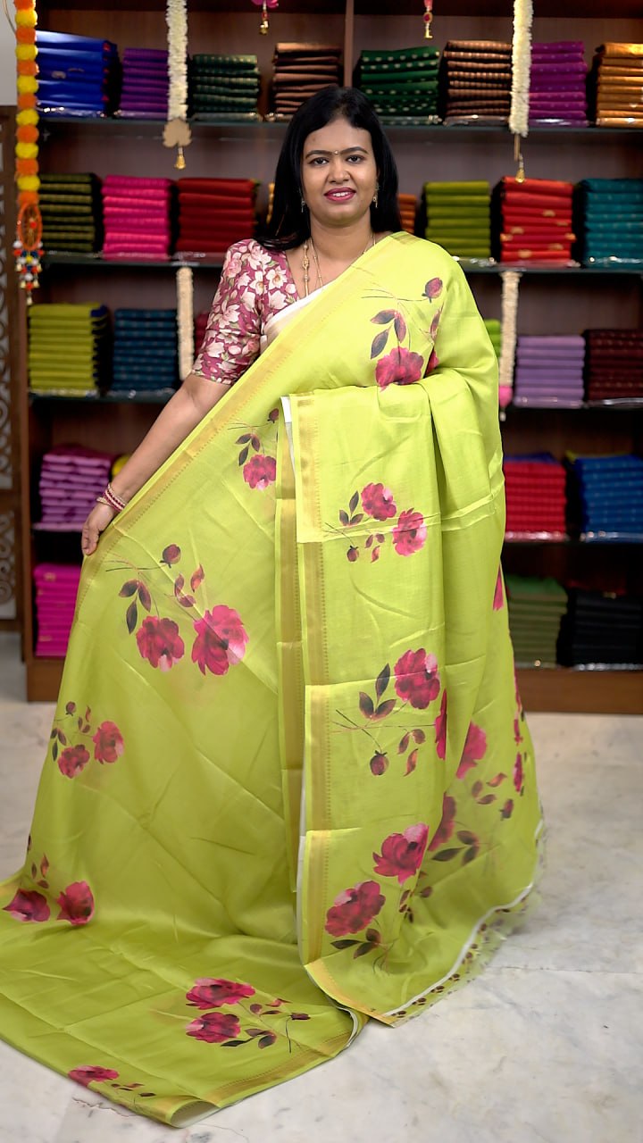 Viscose Chiffon Sarees
