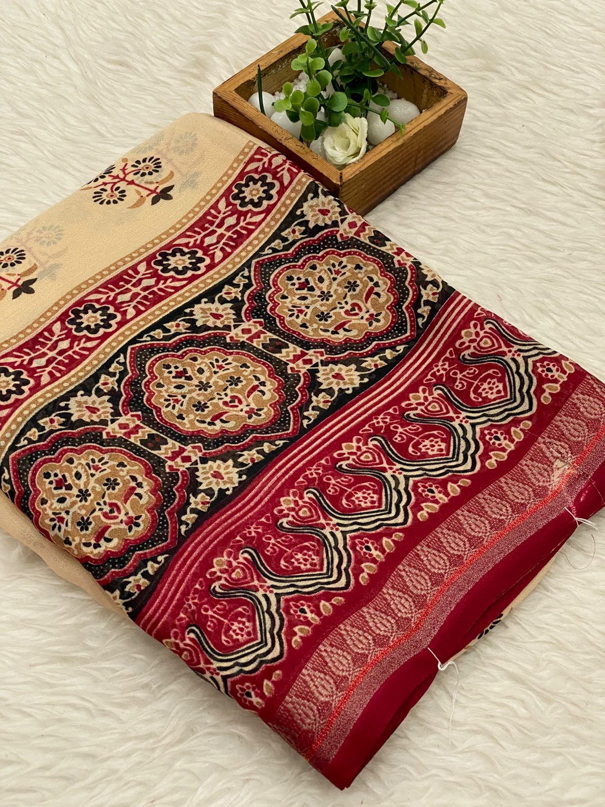 Viscose Chiffon Sarees - vol1
