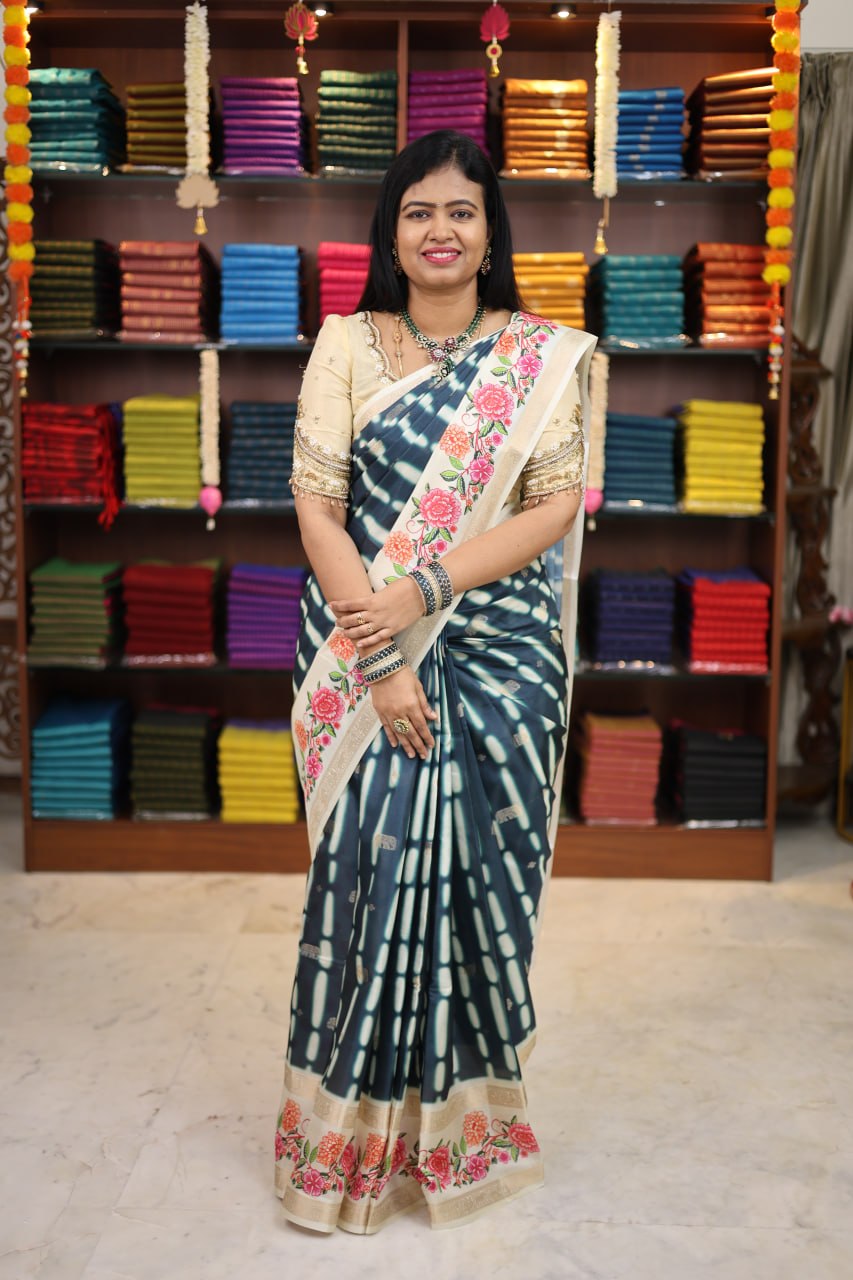 Shibori Silk Sarees