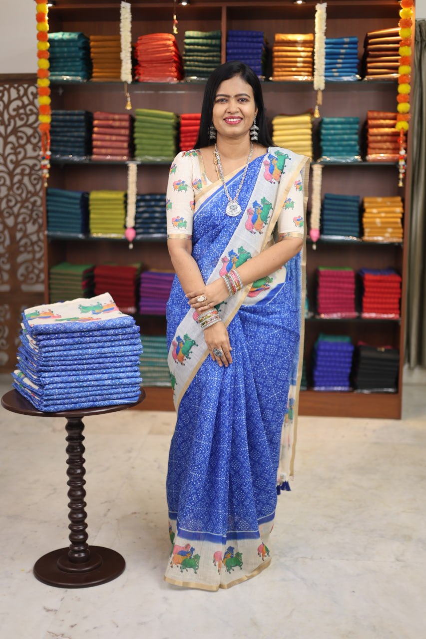 Linen Cotton Saree - Vol3