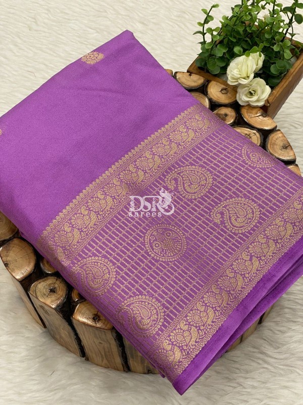 Semi Mysore Crepe Silk Saree