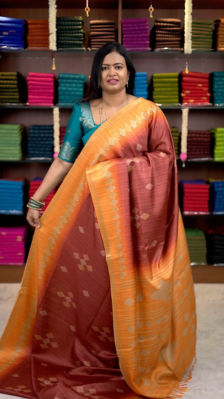 Semi Tussar Jute Silk Sarees