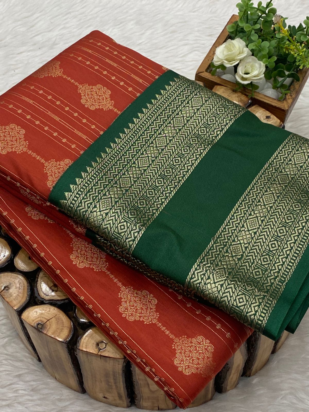 Premium Kanchi Korvai Border Saree