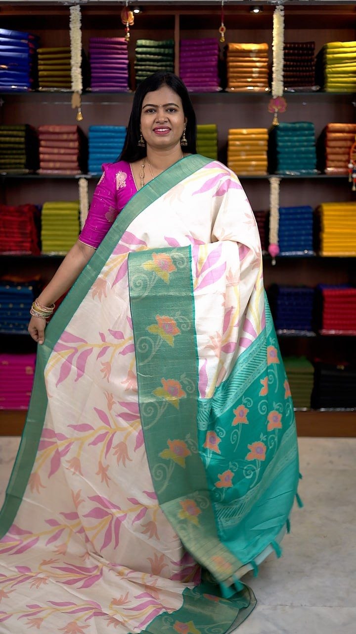 Pochampally Jute Silk Sarees