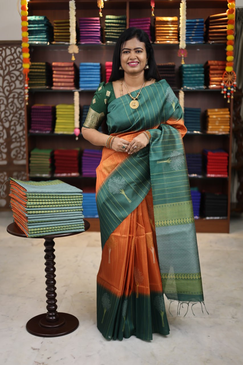 Semi Tussar Saree