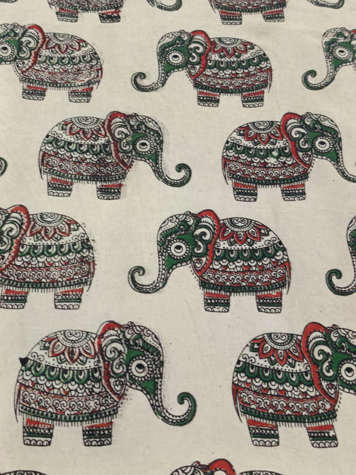 Kalamkari Cotton Printed 1 mtr cut Blouse