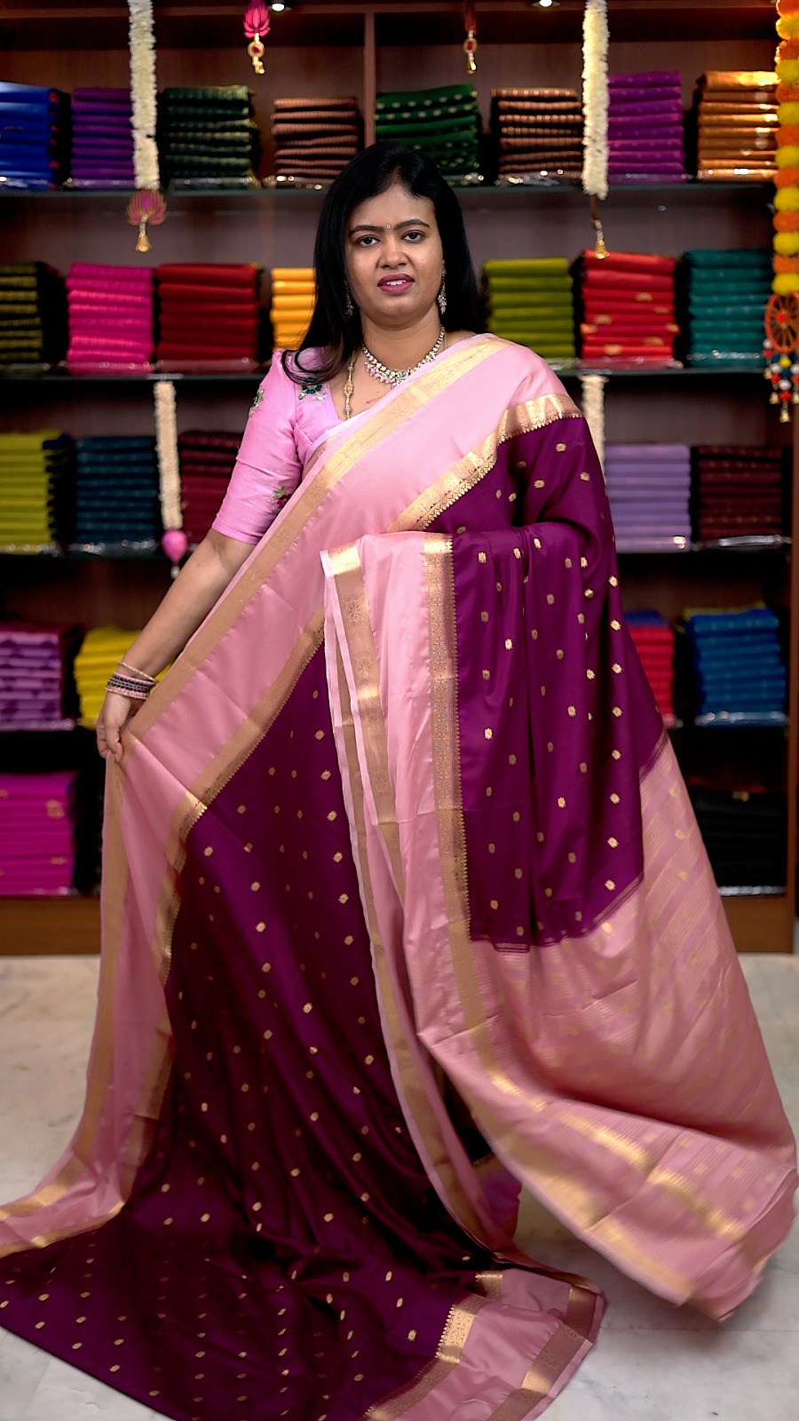Premium Mysore Crepe Silk Sarees