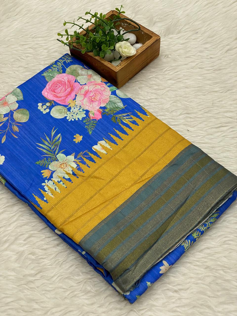 Jute Linen Saree