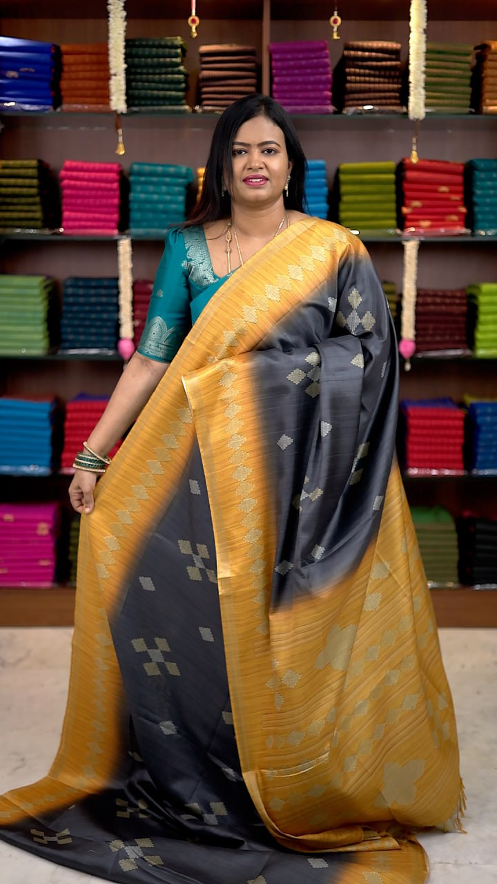Semi Tussar Jute Silk Sarees
