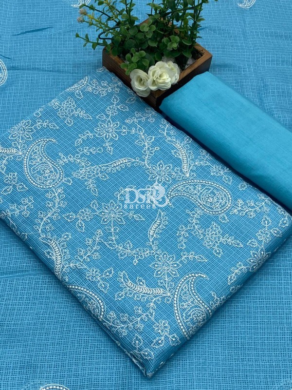 Kota net salwar with embroidery