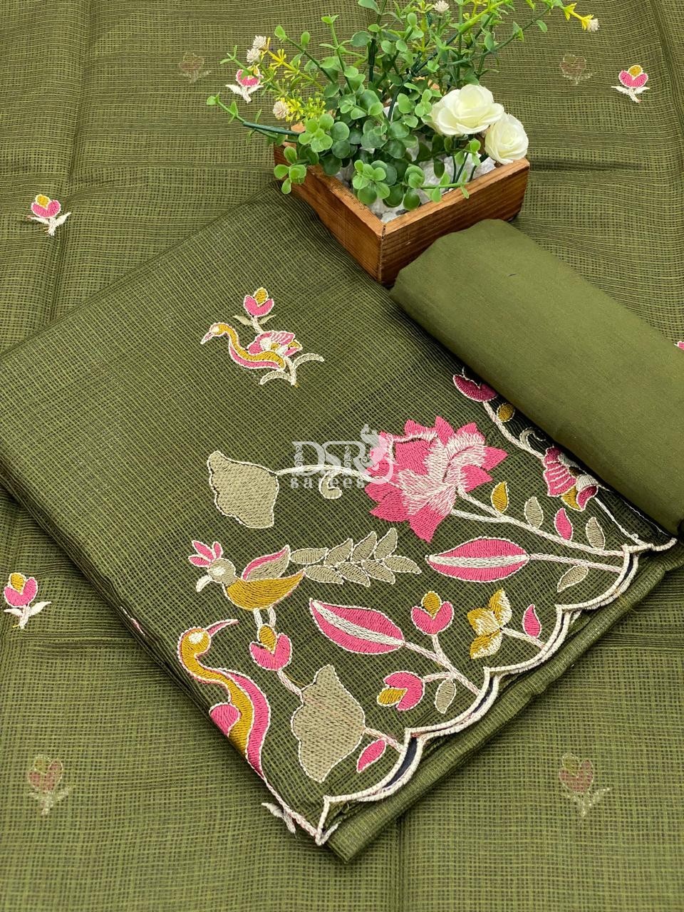 Kota net salwar with embroidery