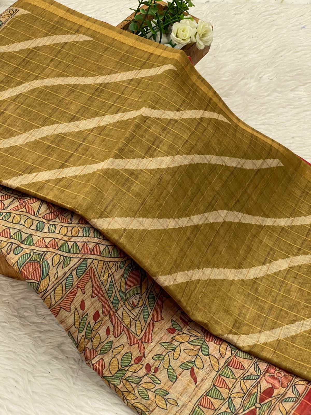 Tussar Linen Cotton Sarees