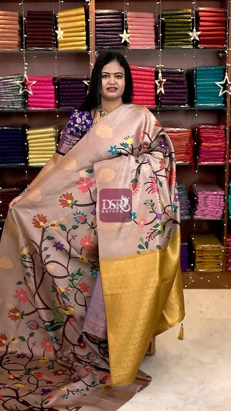 Paithani tussar silk sarees