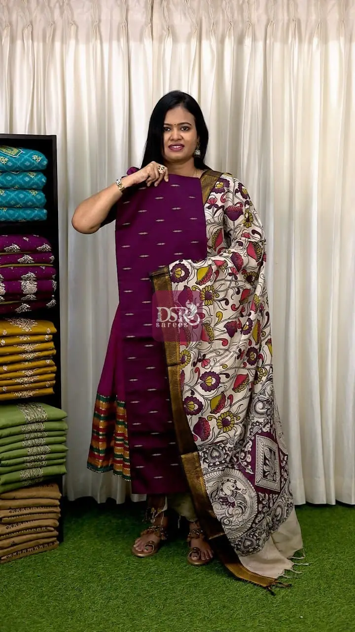 2 Pc Semi Dupion Salwar Suits