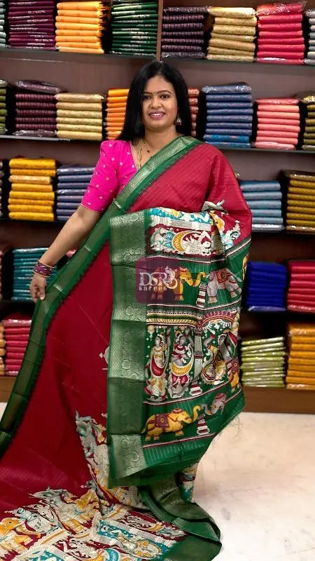 Kalamkari Dola Saree